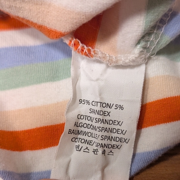 Santa Cruz Long Sleeve Cotton‎ Tee Multicolor Stripe Graphic Women's Small EUC - Picture 6 of 6